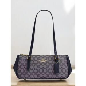NWT Coach CBJ03 Signature Jacquard Asher Shoulder Bag
